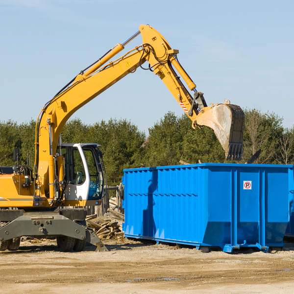 what size residential dumpster rentals are available in Sumter County SC